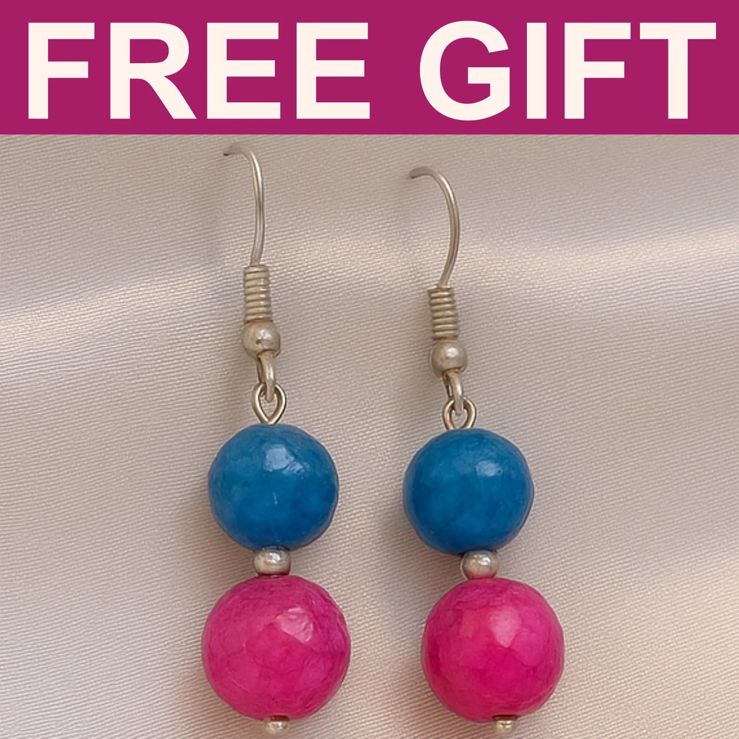 1 Pair Agate Earrings