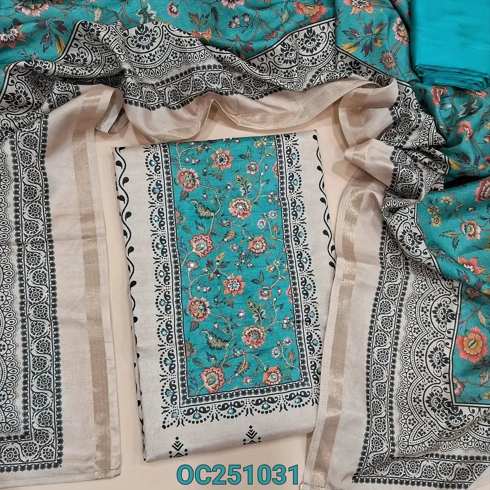 Beige semi gicha salwar material OC251031-Neidhal