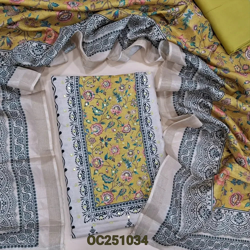 Beige semi gicha salwar material OC251034-Neidhal