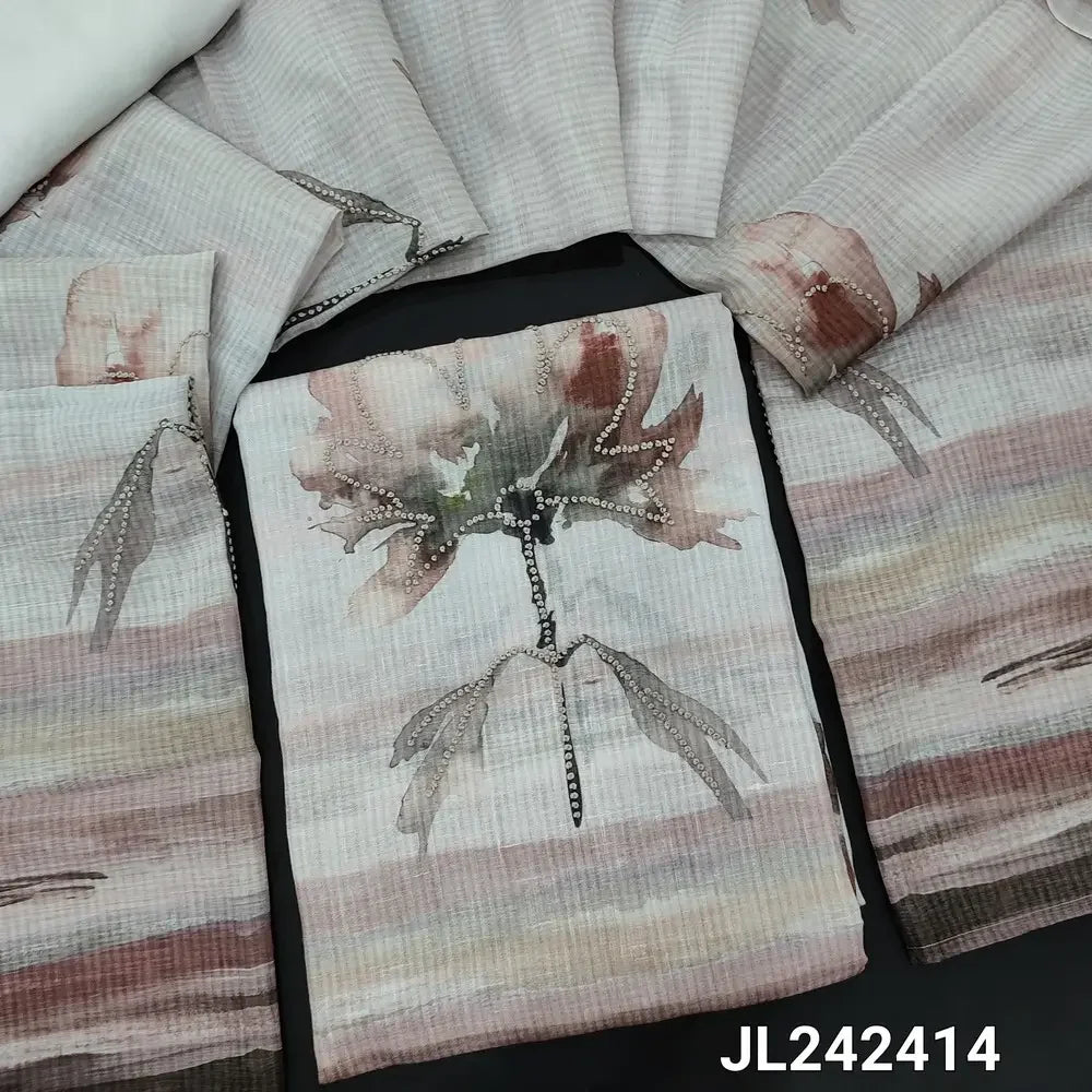 CODE JL242414: Light grey designer premium linen