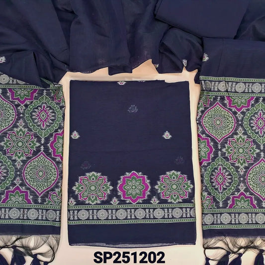 Yellow original wax batik dyed premium modal cotton unstitched salwar material(lining needed)olive green santoon bottom, original wax batik dyed modal cotton dupatta. CODE MY251608 main image 0