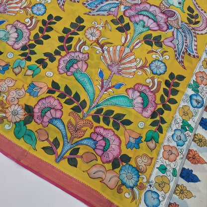 Reddish Maroon  premium raw silk unstitched salwar material (textured, Lining Needed) thread woven buttas allover, silver grey silk cotton bottom, original pen kalamkari silk dupatta with zari borders. OC252604