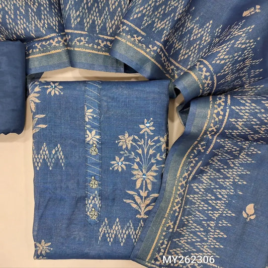 Best elegant Blue Dress Material for Women | Neidhal