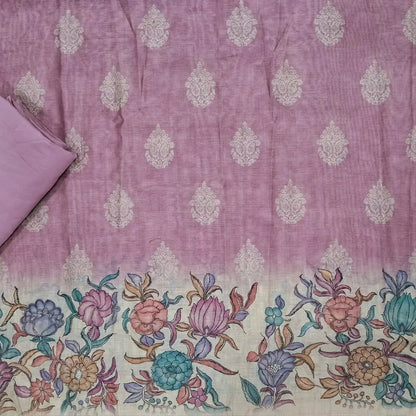 Designer mauve shade digital printed moonga silk unstitched salwar material,digital printed all over(light weight,lining needed)matching silky bottom,digital printed permium moonga silk dupatta with jamdhani woven pallu. JN263002