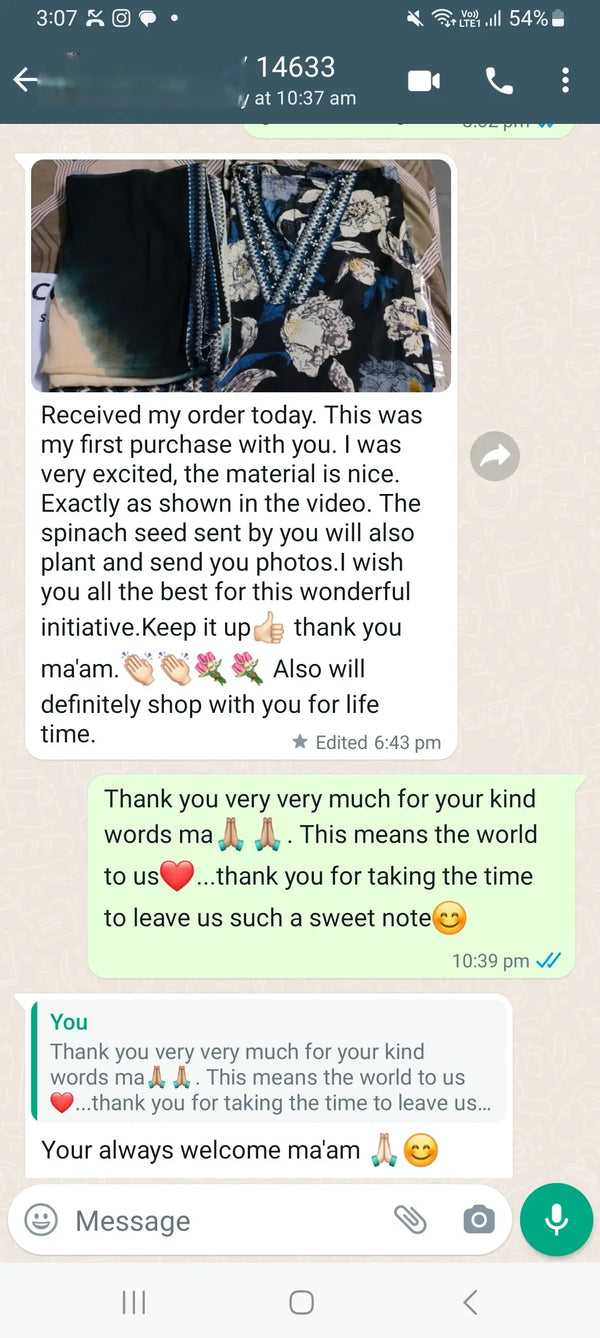 Received my order today. this was my first purchase with you. i was very excited the material is nice.