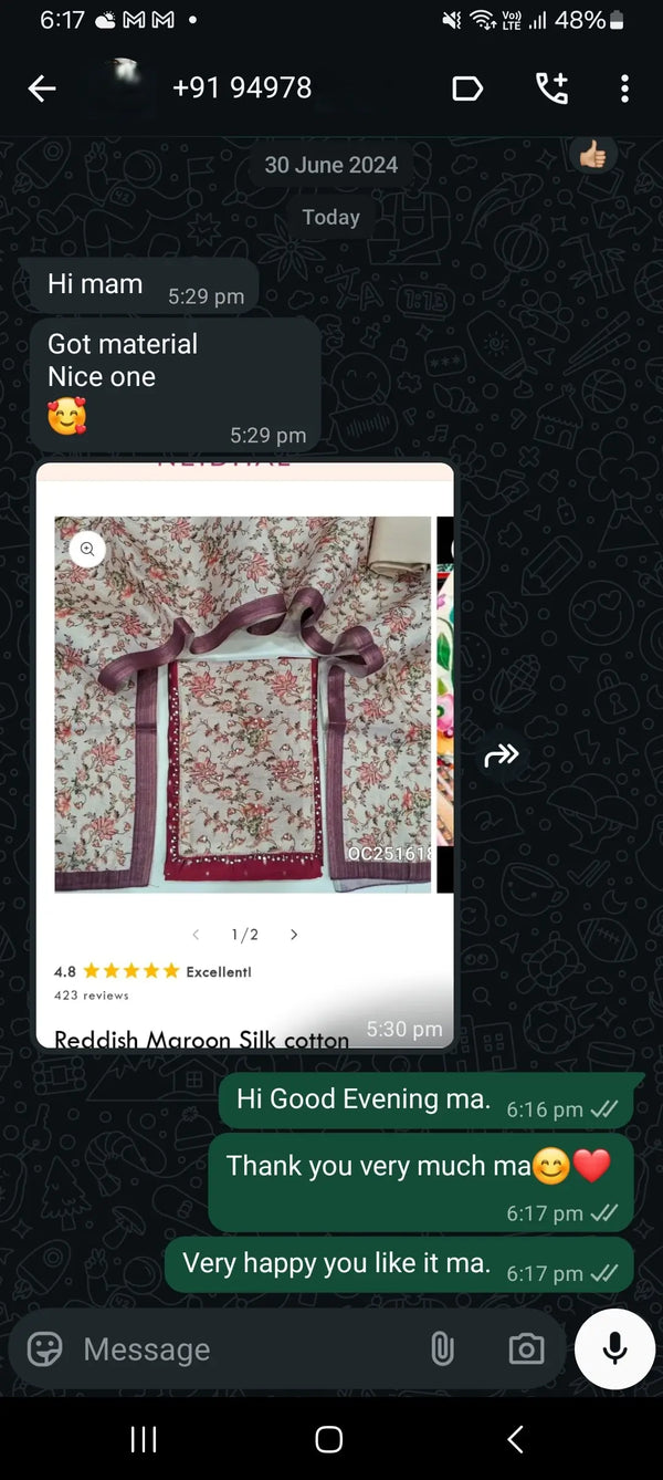 Got material, nice one.