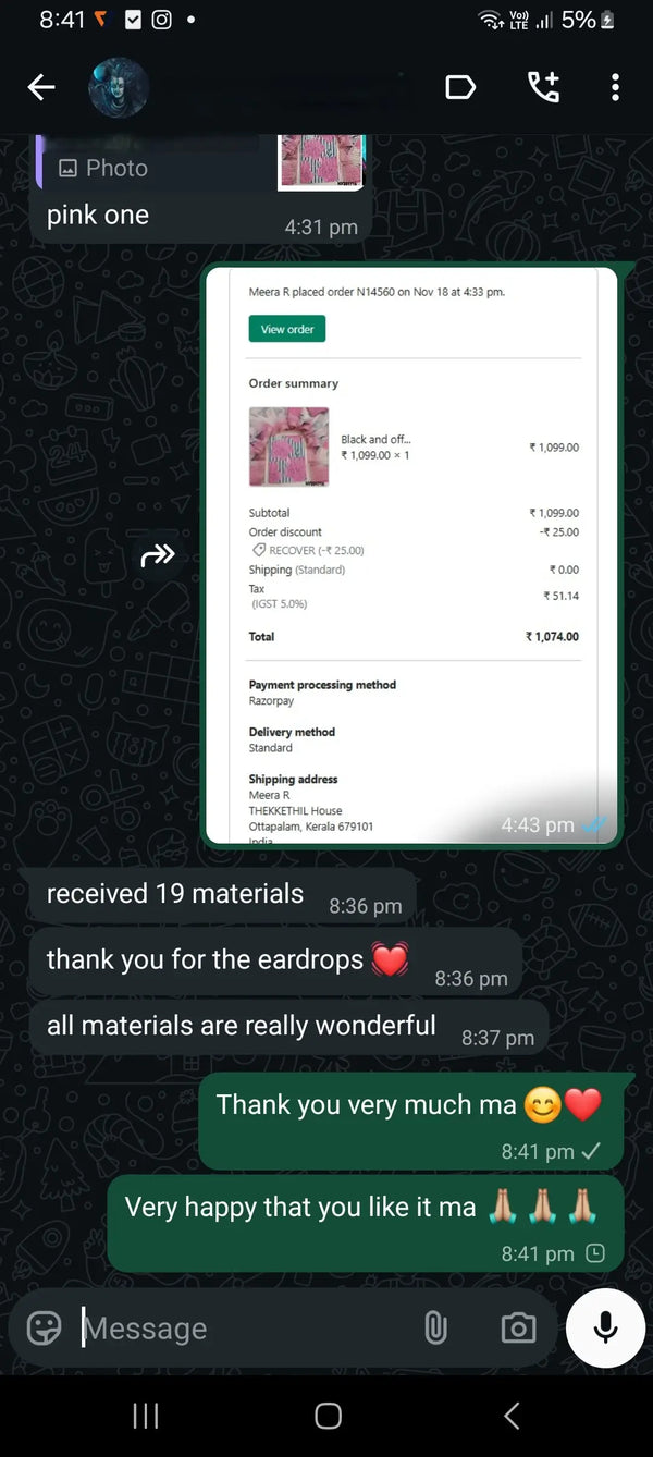 Received 19 materials, thank you for the eardrop, all materials are really wounderful