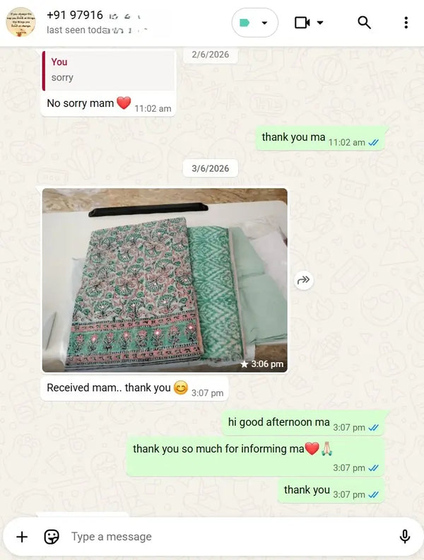 Received mam thank you.