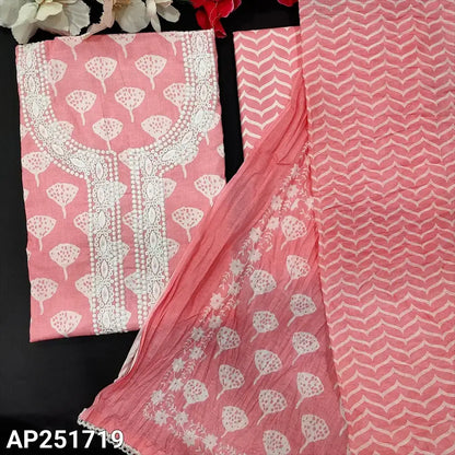 Baby pink printed soft cotton salwar material ap251719-Neidhal