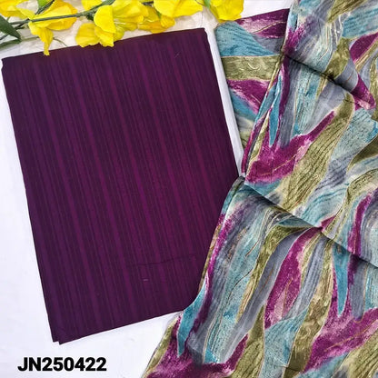 Beetroot purple jakard cotton salwar material jn250422-Neidhal