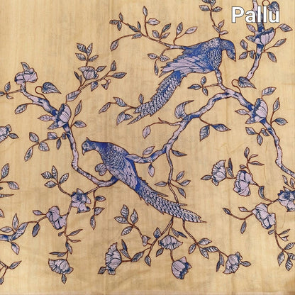 Beige designer silk cotton saree ns116-Neidhal