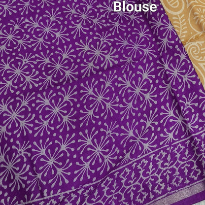 Beige fancy bagalpuri silk cotton saree ns142-Neidhal
