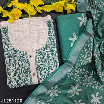 Beige premium linen salwar material jl251119-Neidhal