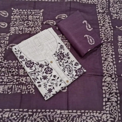 Beige premium linen salwar material my253011-Neidhal