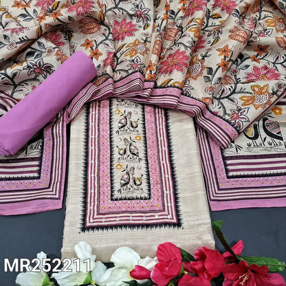 Beige semi gicha salwar material mr252211-Neidhal