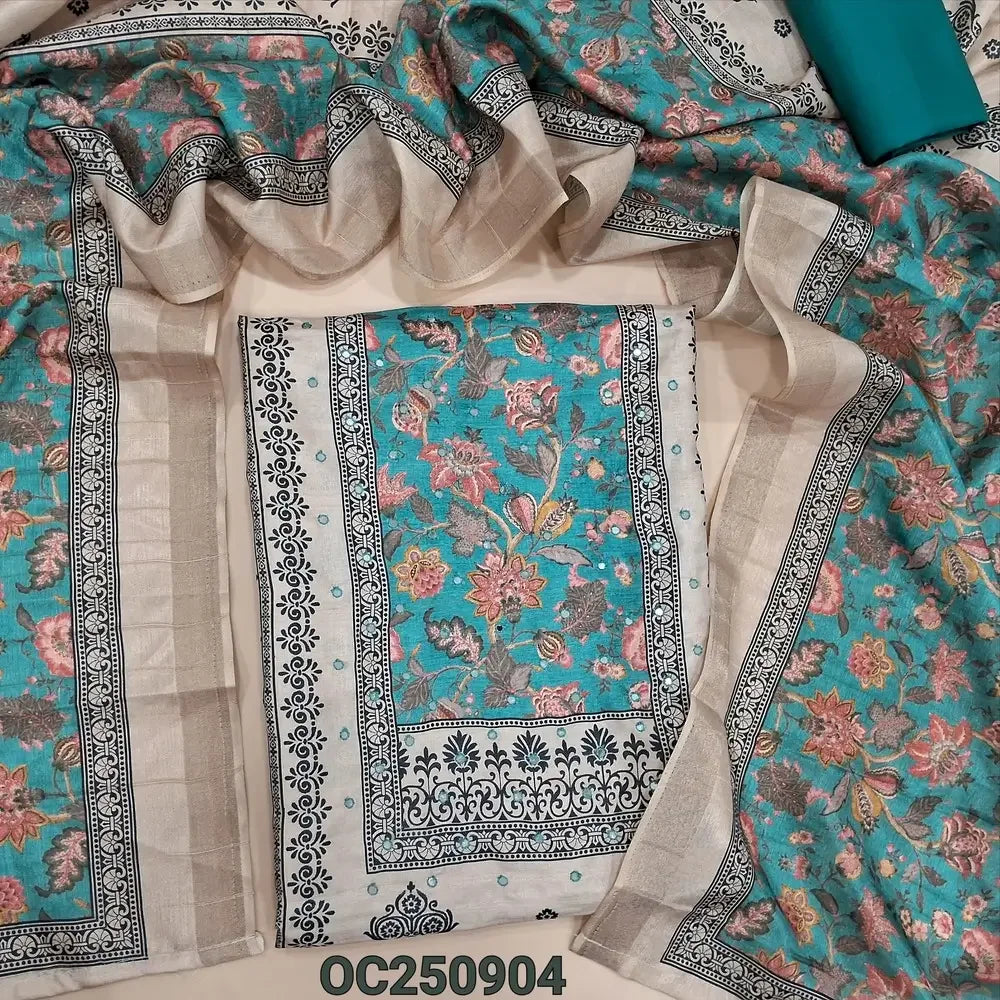 Beige semi gicha salwar material OC250904-Neidhal