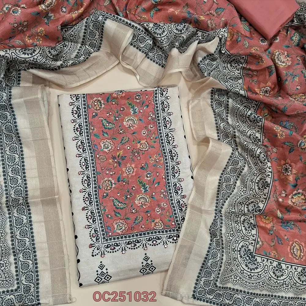 Beige semi gicha salwar material OC251032-Neidhal