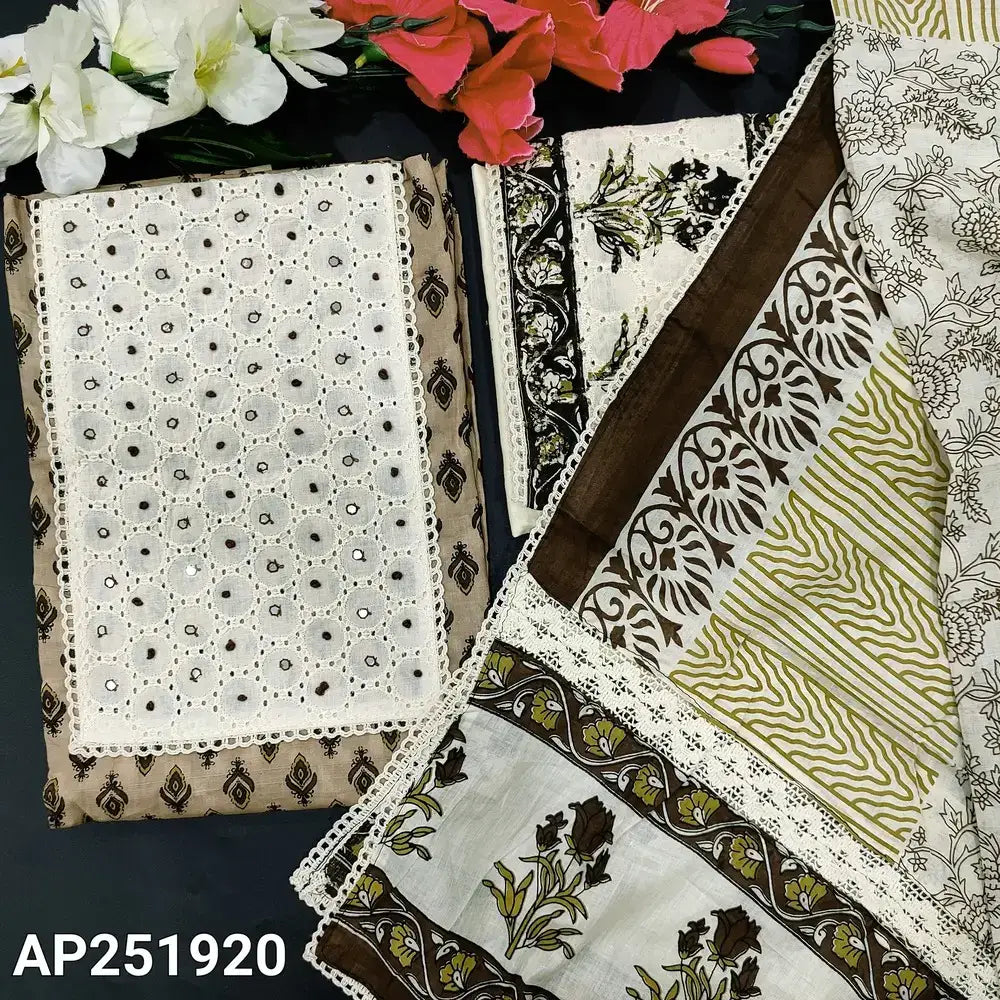 Beige shaded printed soft cotton salwar material ap251920-Neidhal