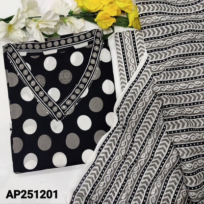 Black cotton salwar material ap251201-Neidhal