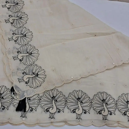 Black designer jakard cotton salwar material jn250514-Neidhal