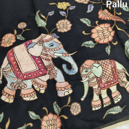 Black designer kota saree ns164-Neidhal