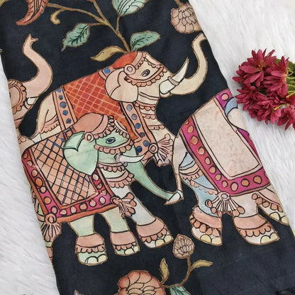 Black designer kota saree ns164-Neidhal