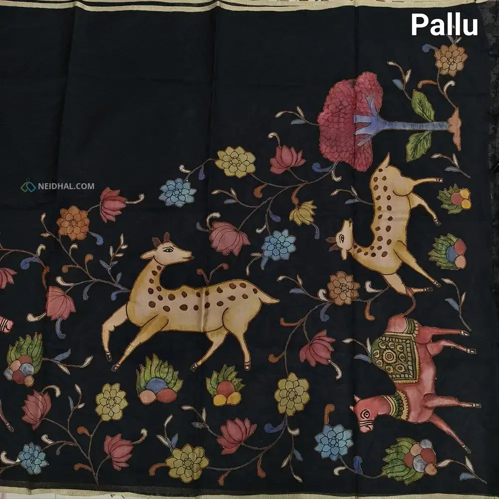 Black designer premium kota saree ns198-Neidhal