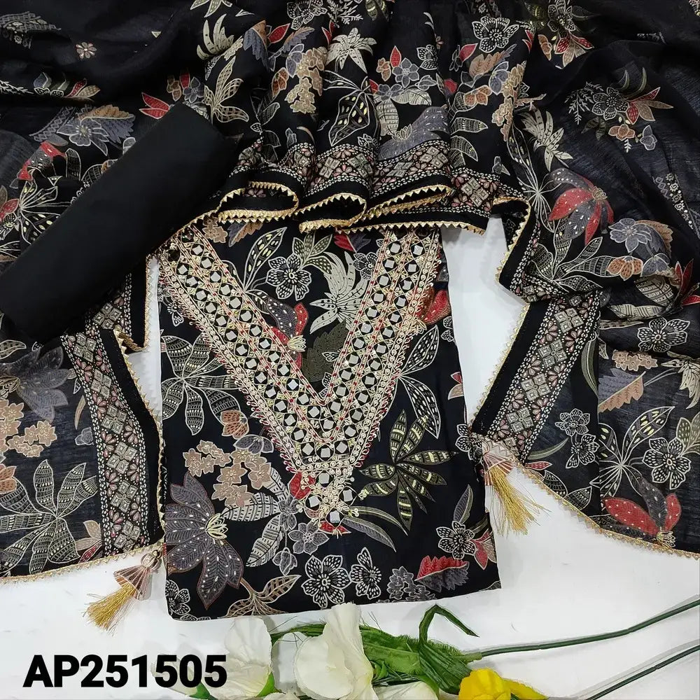 Black digital printed soft silk cotton salwar material ap251505-Neidhal