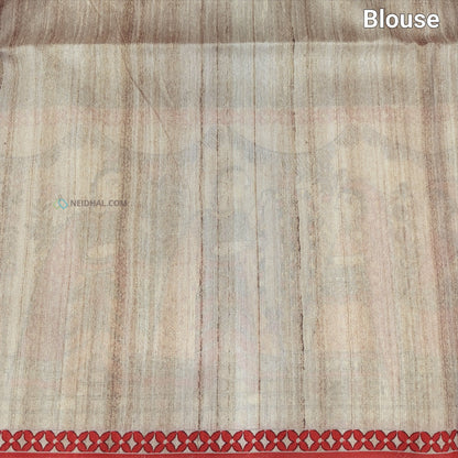 Black Madhubani Silk Saree With Pallu and Blouse | Neidhal