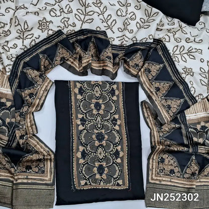 Black premium modal cotton salwar material jn252302-Neidhal