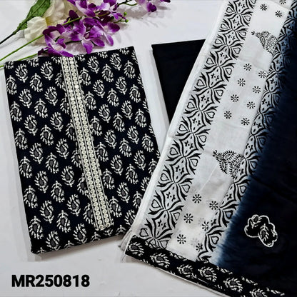Black printed cotton salwar material mr250818-Neidhal