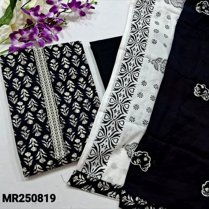 Black printed cotton salwar material mr250819-Neidhal