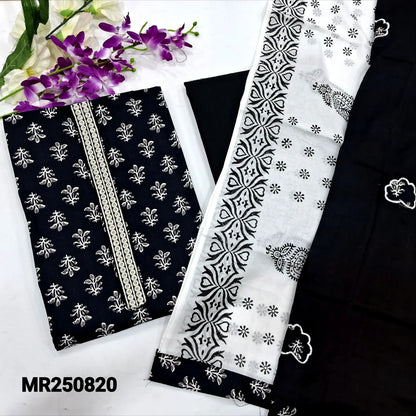 Black printed cotton salwar material mr250820-Neidhal