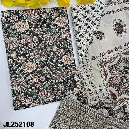 Black printed soft cotton salwar material jl252108-Neidhal