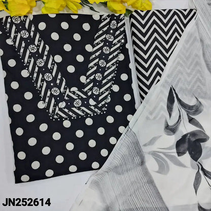 Black pure cotton salwar material jl252614-Neidhal