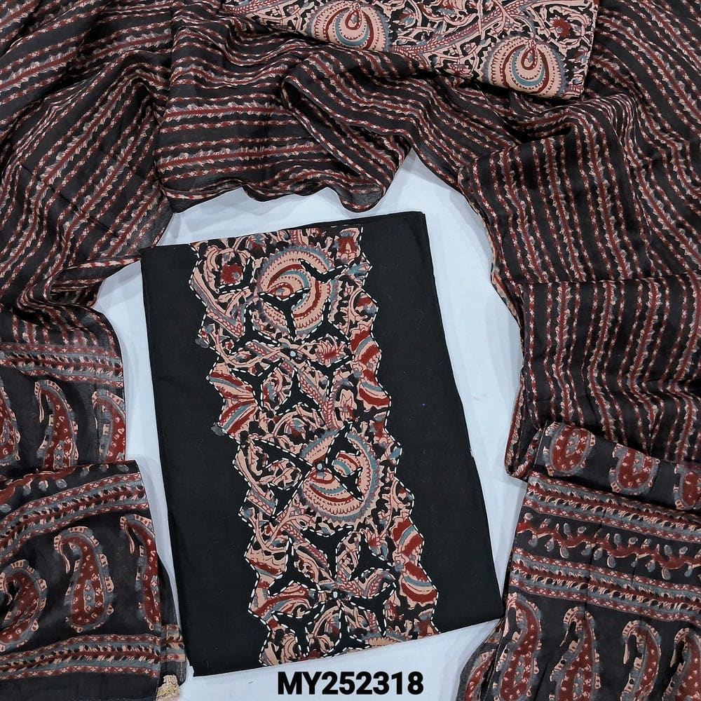 Black soft cotton salwar material my252318-Neidhal