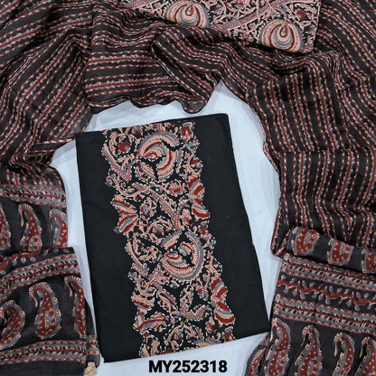 Black soft cotton salwar material my252318-Neidhal