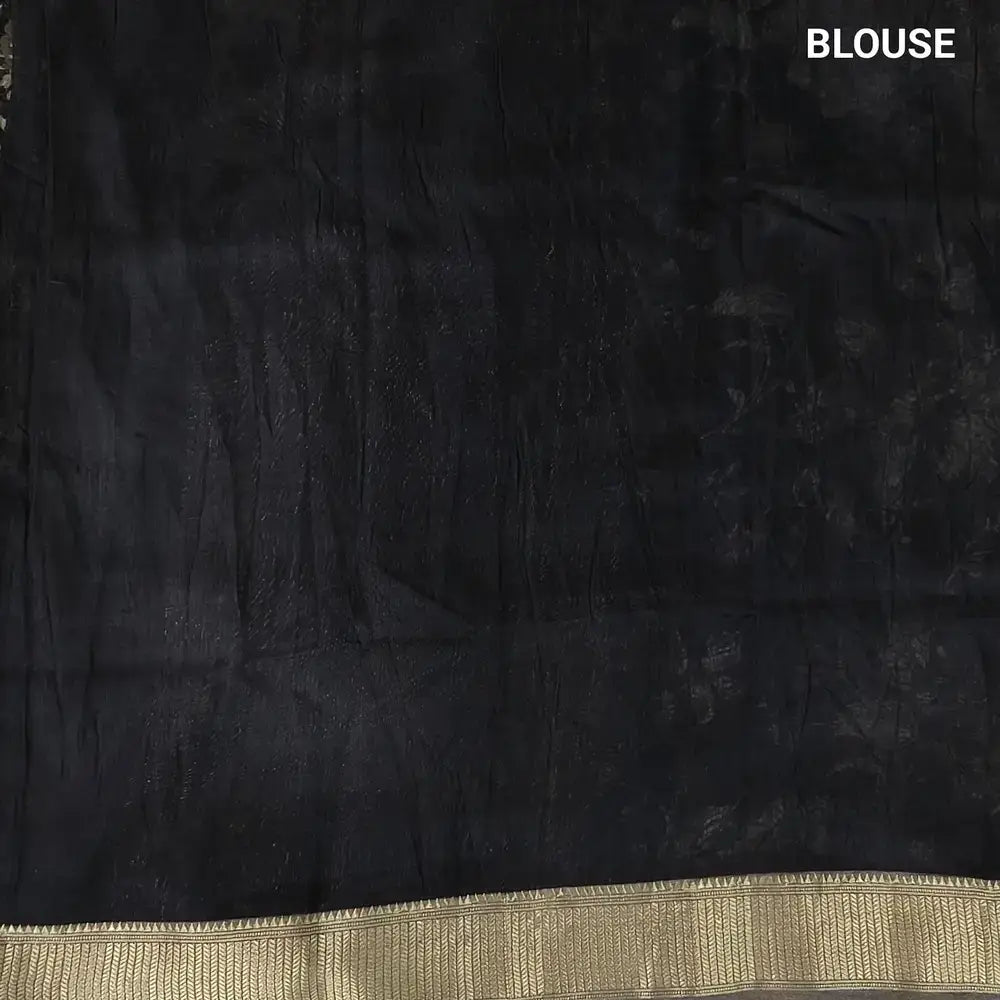 Black soft silk cotton saree ns222-Neidhal