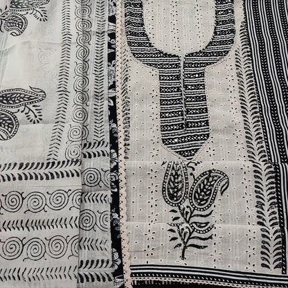 Black white cotton salwar material mr252302-Neidhal