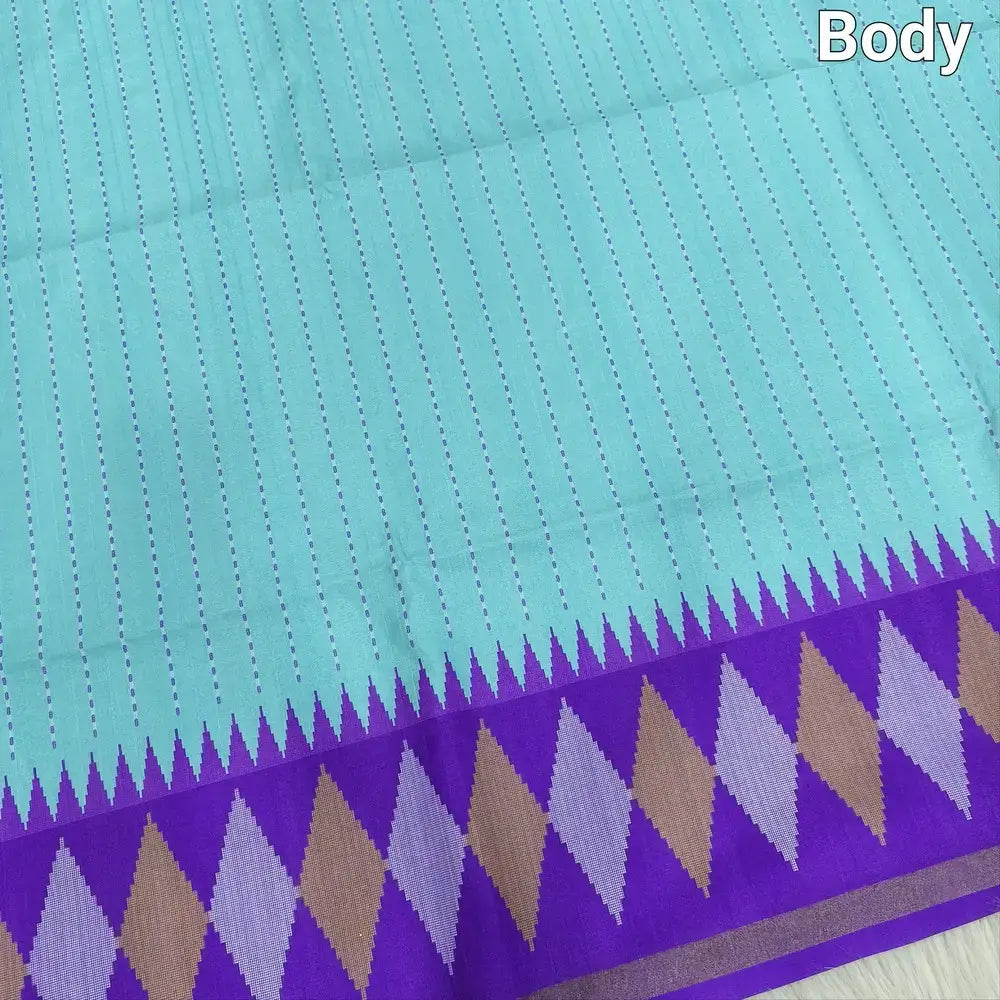 Blue chappa silk saree ns128-Neidhal