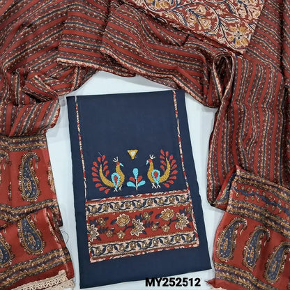 Blue cotton salwar material my252512-Neidhal