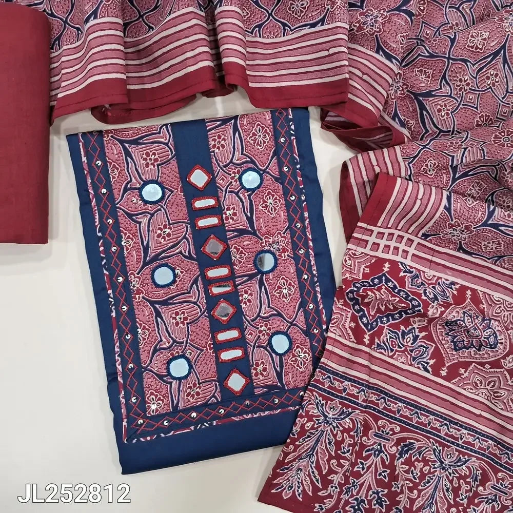 Blue designer premium satin cotton salwar material jl252812-Neidhal