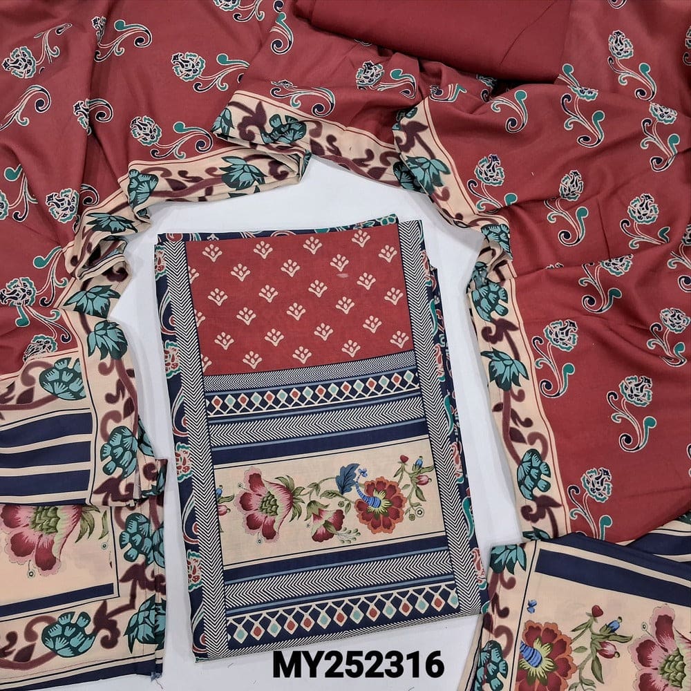 Blue digital printed fancy silk cotton salwar material my252316-Neidhal