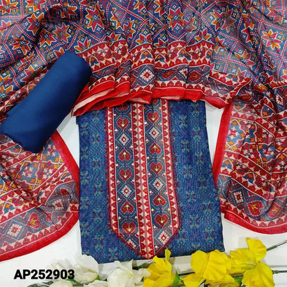 Blue digital printed silk cotton salwar material ap252903-Neidhal