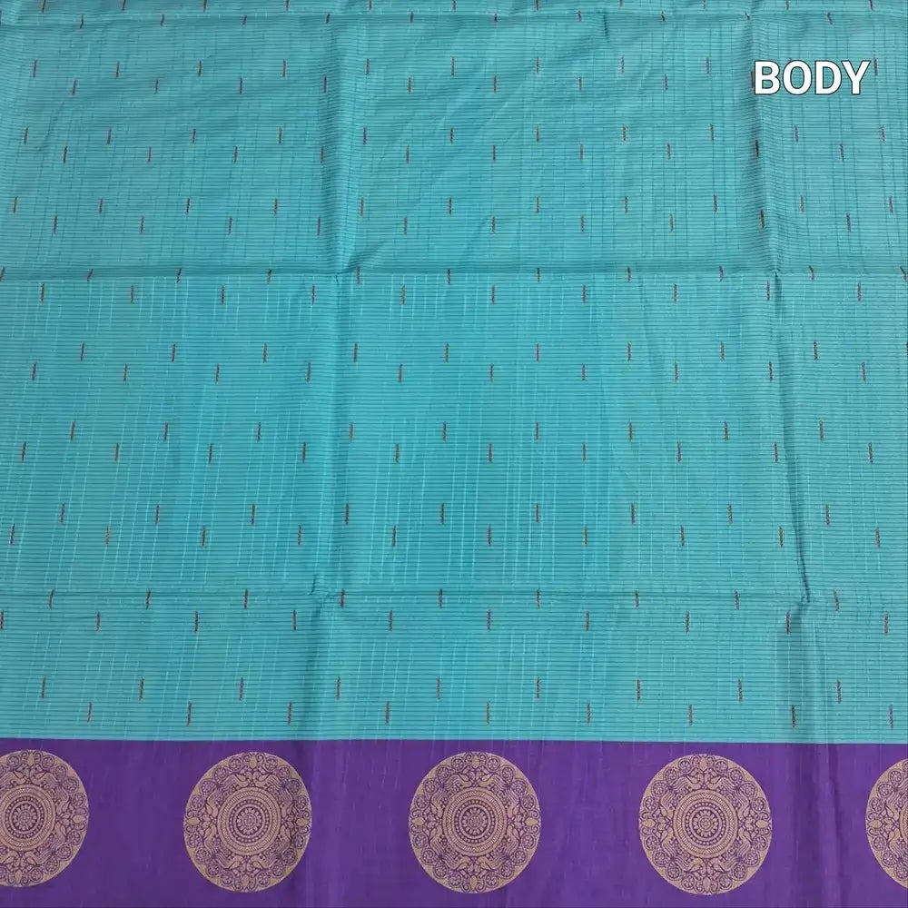 Blue fancy chappa silk saree ns191-Neidhal