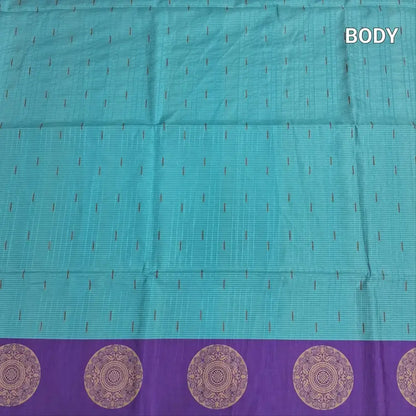 Blue fancy chappa silk saree ns191-Neidhal