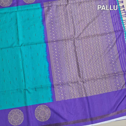 Blue fancy chappa silk saree ns191-Neidhal