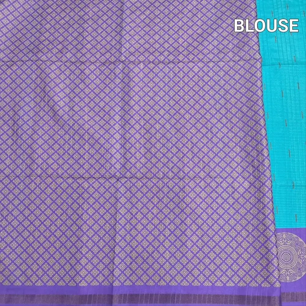 Blue fancy chappa silk saree ns191-Neidhal