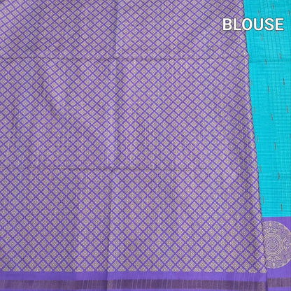 Blue fancy chappa silk saree ns191-Neidhal