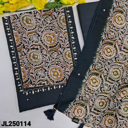 Blue fancy silk cotton salwar material jl250114-Neidhal